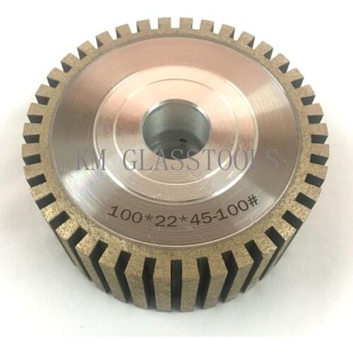 KM High quality CNC Full Segmented 100x22xFE45mm Flat edge with Cooling holes (1A1-S)Peripheral Daimond wheel,For CNC machine