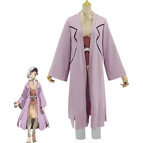 Anime Dr.STONE Asagiri Gen Cosplay Costume Unisex Adult Fancy Kimono Cute Outfits Suit Halloween Carnival Uniforms Custom Made