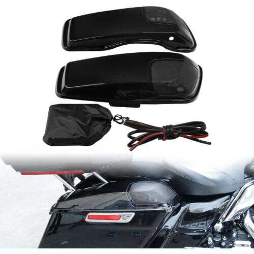 Motorcycle Saddlebag Lids Speaker For Harley Touring Electra Glide Road King Road King Street Glide 2014-2020 2019