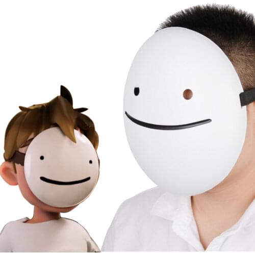 Halloween Masks Dreams Cosplay Masks Cartoon Anime White Smile Masks Helmet Halloween Costume Props Party Accessories