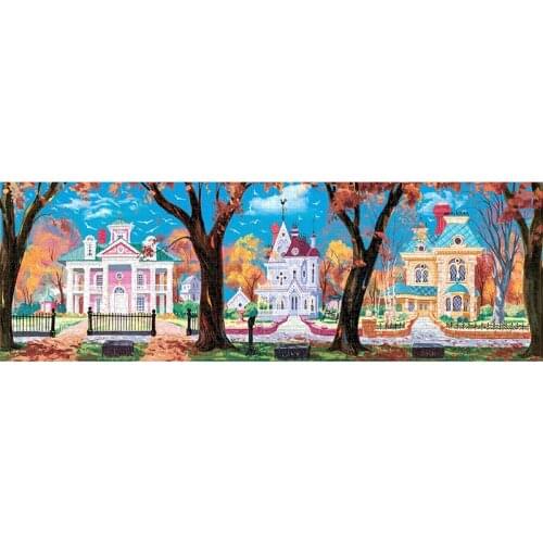 Michelangelo Children Educational Toys Birthday Gift Wooden Jigsaw Puzzle Fairy Tale Castle Oversized Jigsaw Puzzle