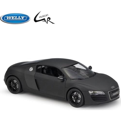 WELLY 1:24 Model Car Simulation Alloy Metal Toy Car Childrens Toy Gift Collection Model Toy Gifts Audi R8