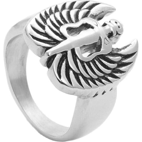 Mens Ring Punk Rock Smooth 316L Stainless Steel Signet Ring For Men Hip Hop Party Jewelry Wholesale Male Wedding Anel
