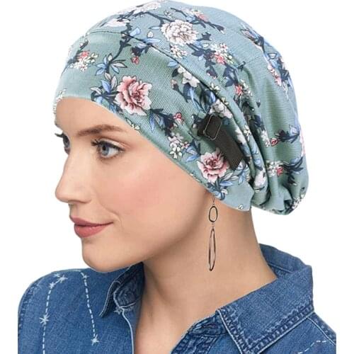 Muslim Turban Hat For Men Stretch Night Cap Layer Satin Lined Chemo Head Cover Head Accessories Bonnet Hats Reversible Sleep Hat