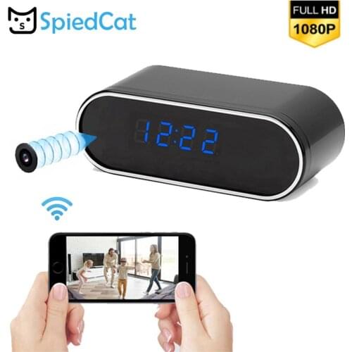 HD 1080P Table Clock Mini Alarm Setting Wireless Wifi IP P2P Camera IR Night Vision Camcorder Home security Surveillance webcam