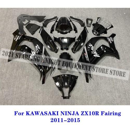 New ABS Whole Motorcycle Fairing Kit Fit Bodywork For KAWASAKI NINJA ZX10R ZX-10R 2011 2012 2013 2014 2015 Bright Black