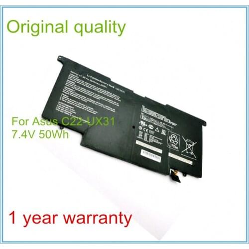 Original new Laptop Batteries for UX31 UX31A UX31E Batteries C22-UX31 7.4V 6840mAh 50WH