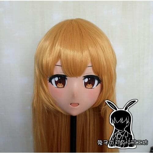 RB6520)Quality Handmade Female Resin Cosplay Japanese Role Anime Kigurumi Crossdress Doll Transgender Mask