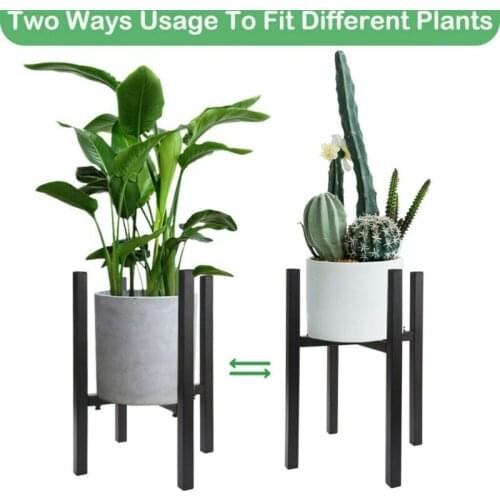 Adjustable Metal Plant Stand Indoor Modern Planter Display Holder Outdoor Flower Pot Stand Garden Living Room Green Plant Stand