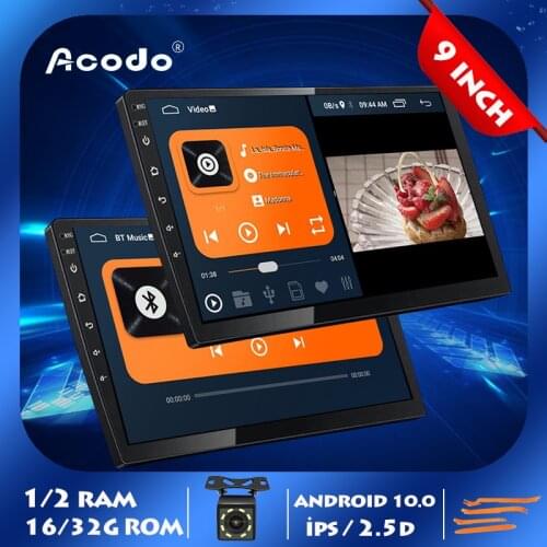 9 Inch 2 Din Universal Head Unit Android 10.0 Car Multimedia Player 9 '' Mirrorlink 2DIN WiFi RAM 2G ROM 16G GPS Navigation