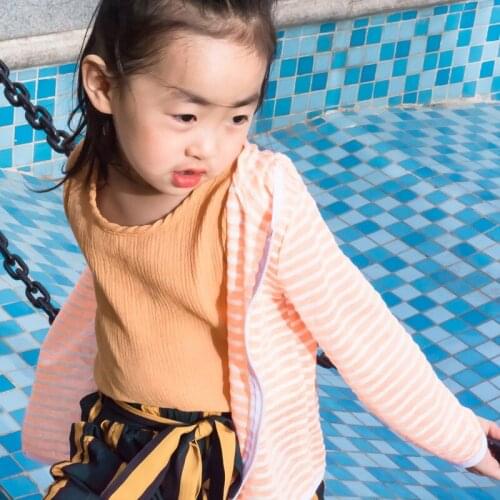3 4 5 6 7 Years Toddler Girls Sun Protection Clothing Autumn Spring Baby Girls Hooded Breathable Ultra-thin Coat 2020 New