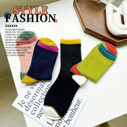 Slouch Socks Women E Girl Aesthetic Cotton Socks Designer Japanese Fashion Novelty Socks