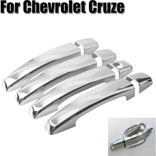 1Set Car Styling ABS Chrome Door Handle Protective Covering Cover Trim ABS Door Outer Handle Covers Replace For Chevrolet Cruze