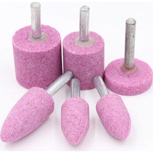 1pcs 6mm Shank Abrasive Mounted Stone Cylindrical For Dremel Rotary Tools Grinding Wheel Head Polishing Metal Wood Tool