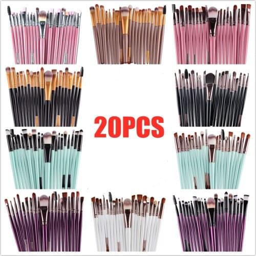 20Pcs Makeup Brushes Set Eye Shadow Foundation Powder Eyeliner Eyelash Lip Make Up Brush Cosmetic Beauty Tool Kit Hot needs drop