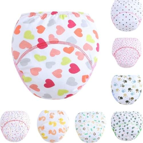 2021 Cloth Diapers Baby Diapers Toilet Training Newborn Boy Panties Infant Reusable Washable Cotton Diapers Potty Training Pants