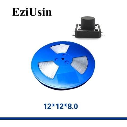 500pcs In Tape One Reel TS-F002 Micro Switch 12*12*8.0 Tactile Tact Push Button SMT 12x12x8 Elevator Switches