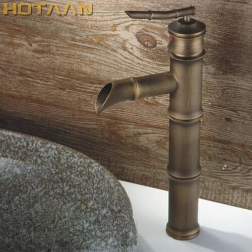 Free shipping Antique bronze finishing Output bathroom sink faucet tap handle water tap basin faucet wash basin tap torneira