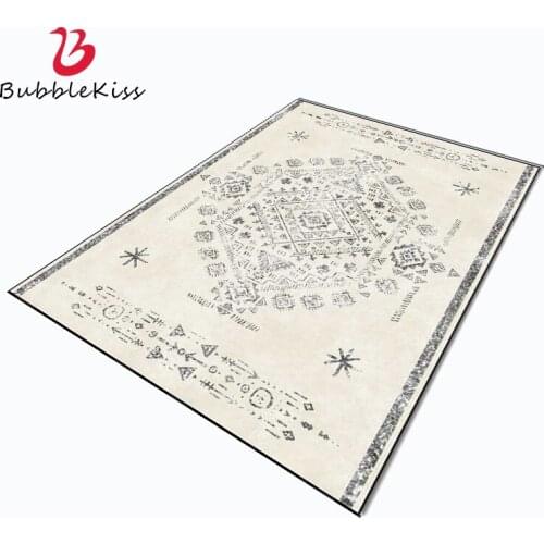 Bubble Kiss Ethnic Style Polyester Carpets Non-slip Area Rugs for Living Room Bedside Bedroom Decor Rug Home Floor Mats Hot Sale