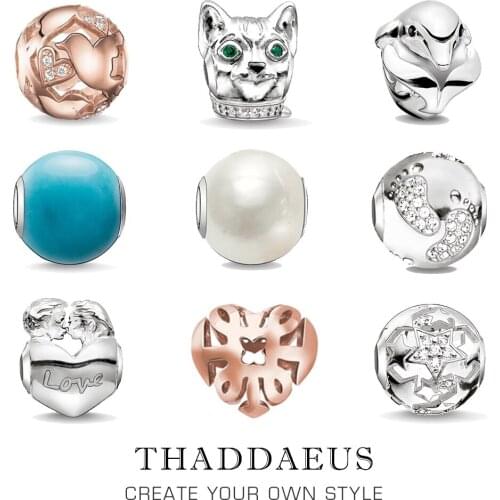 Beads White Pearl, Silver Beads Fits Bracelet Europe Necklace European DIY Bijoux Jewelry Accessories Gift For Women