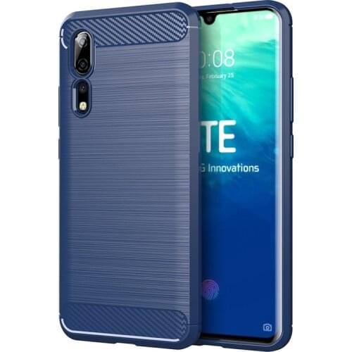 For ZTE Axon 10 Pro Carbon fiber Cover Phone Case Bumper Case Full Protection Shockproof Bumper for ZTE Axon 10 Pro 6.47"