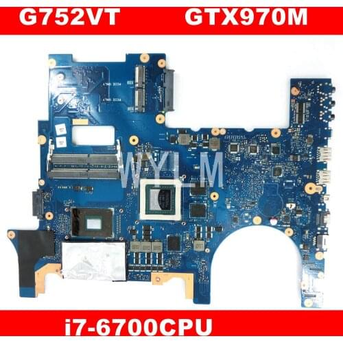 G752VT MB._0M/I7-6700HQ/AS GTX970M Mainboard For Asus ROG G752VY G752VT G752V Laptop Motherboard 100% Tested