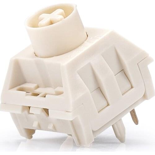 Kailh BOX Cream Switches NovelKeys 5 pin Linear 45g Switches Hot Swap POM Waterproof Dustproof Switch For Mechanical Keyboard