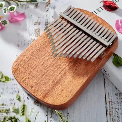 Full Solid Single Board Mahogany Kalimba 17 Keys Thumb Piano Wood Body Mbira Musical Instrument Finger Piano For Beginner