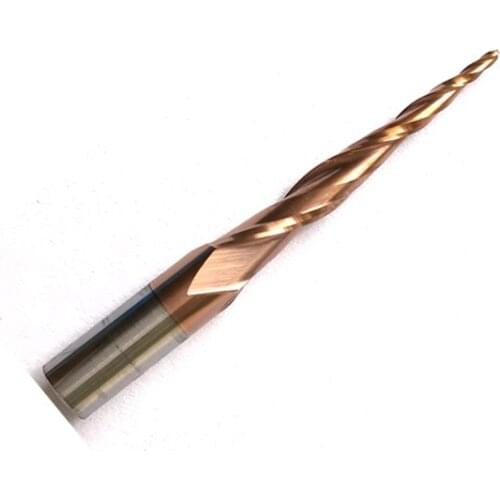 1pc R0.5*D6*30.5*50L*2F HRC55 Tungsten solid carbide Coated Tapered Ball Nose End Mill taper and cone endmills