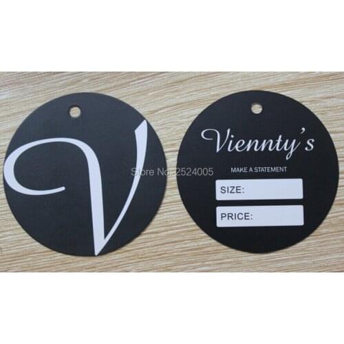 Custom clothing round hang tag/shape cut swing tags/labels/garment bag printed tags/labels 1000 pcs a lot