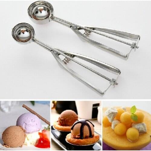 4/5/6CM kitchen stainless steel kitchen handle potatoes kitchen spring spoon ice spoon mashed potatoes stainless steel cream