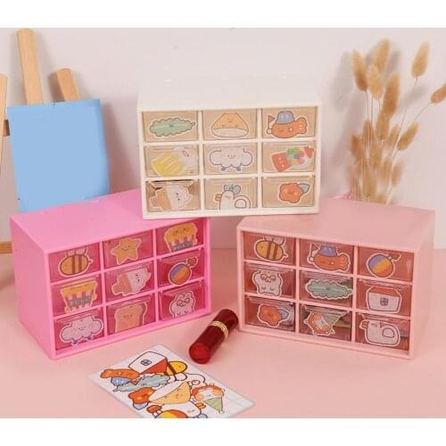 6 Grids/9 Grids Storage Boxes Dustproof Multi-purpose Plastic Three Layers Storage Rack for Home household products accessories