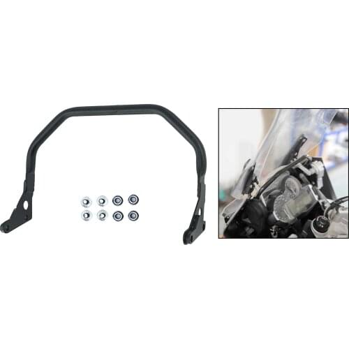 Stainless Steel Mobile Phone Navigation Handlebar Bracket for BMW R1200GS R1250GS ADV (Color : Black)