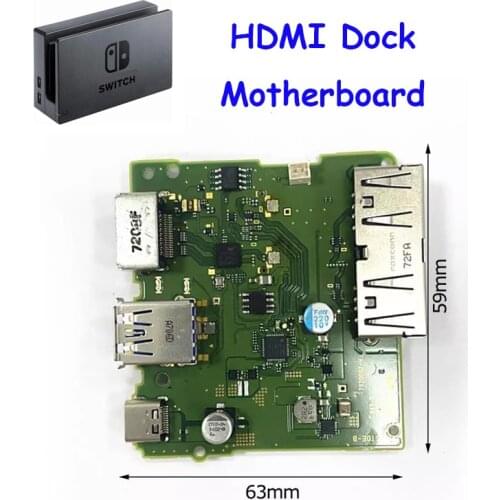 Original Used HDMI-compatible Port Socket Connector Motherboard for Nintendo Switch Output Charging Dock Port Socket PCB Board