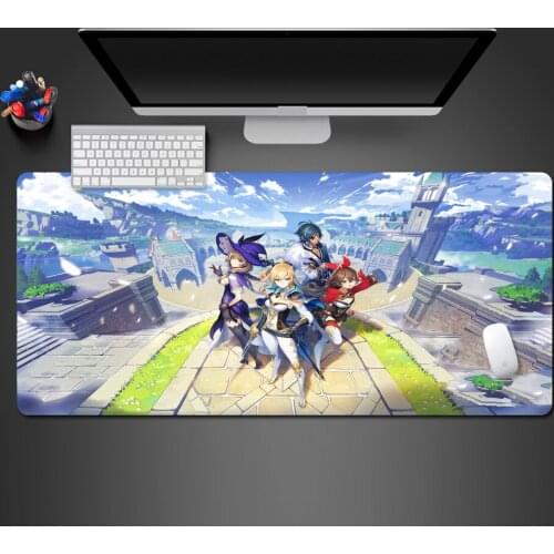Hot Popular Anime Game Pad Senior Natural Rubber Washed Large Side Whipstitch Mousepad Laptop Keyboard Table Mats