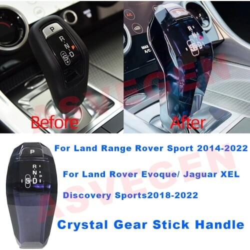 Crystal Gear Stick Knob Handle For Land Range Rover Sports Land Rover Evoque Jaguar XEL Discovery Sports 2018-2022