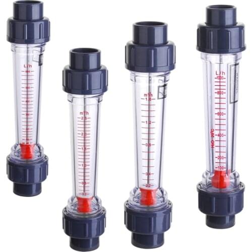 Plastic Pipe Flow Meter Water Flow Meter Piping Type 32mm Socket Rotameter LZS-25 160-1600LPH 100-1000LPH 250-2500LPH