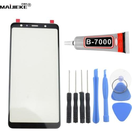 Ori AAA Screen Touch panel Replacement For Samsung Galaxy A7 2018 A750 A9 A9S J4 plus J6 plus Front Outer Glass Lens+B7000 Glue