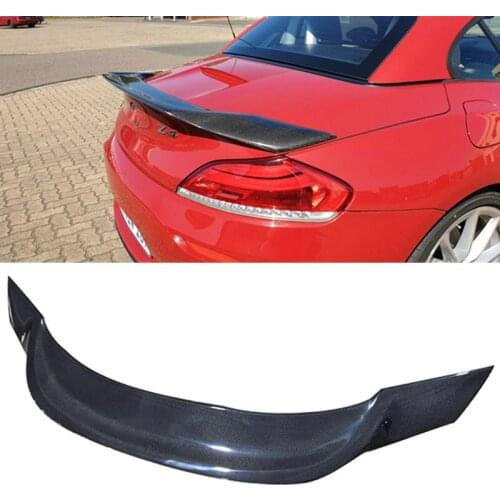 R RT Style Real Carbon Fiber Rear Trunk Wing Spoiler Boot Top Lip Lid Cover HighKick For BMW Z4 E89 Z Series 2-Door 2009-2015