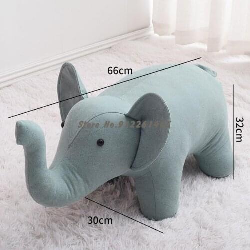 Animal-shaped Stools For Shoe-changing Stools Solid Wood Low Stools Creative Net Red Cartoon Home Children Cute Small Benches