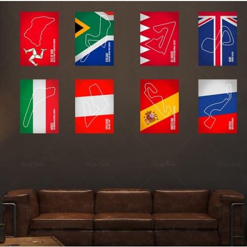 Track Edition Ford Rs Hot F1 Racing Logo Poster Print Wall Art Canvas Painting Picture Living Room Decoration