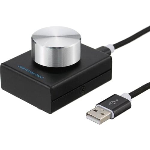 USB Volume Control Computer Speaker Audio Volume Controller Adjuster with One Key Mute Function For PC Desktop Live Office
