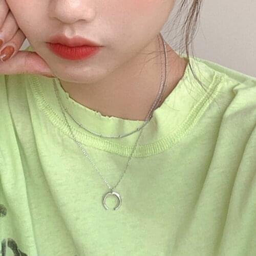 Fashion Multilayer Necklaces & Pendants Vintage Moon Choker Necklace for Women Gold Collier Femme Party Jewelry Wholesale Collar