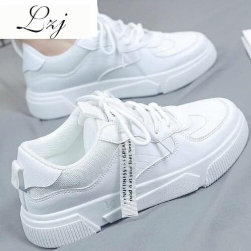 2021 Spring Fashion Womens Vulcanize Shoes New Women Casual Comfortable Sneakers Shoes Lightweight Lace-up Casual Shoes Woman