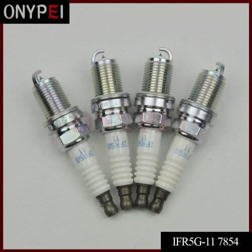 4 PCS IFR5G-11 7854 Platinum Spark Plug Fit Hyundai Azera Sonata Tucson Kia Sportage IFR5G11