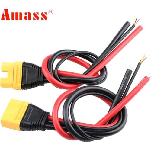 Amass AS150U 70A Copper Plated Male/Female Plug Connector 35CM 8AWG Silicone Cable For RC Lipo FPV Racing Plant Protection Drone