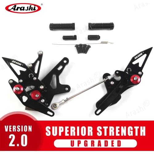 Arashi Ninja 400 Adjustable Footrest Rearset For KAWASAKI Ninja 400 2018 - 2019 Rider CNC Motorcycle Accessories Pedal