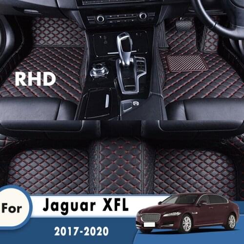 RHD Car Floor Mats For Jaguar XFL 2017 2018 2019 2020 Carpets Custom Auto Accessories Interior Foot Pads Automobiles Waterproof