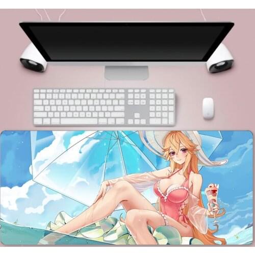 Large XXL Office Computer Desk Pad Desktop Keyboard Large Mouse Pad Leather Notebook Computer Pad Desk Anti-Slip Pad Gamer Mouse