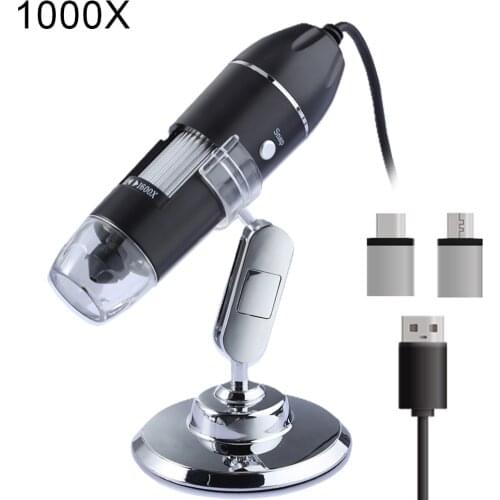 1600X 8 LED Digital Microscope Digital Microscope Handheld USB Magnifier 3in1 Electronic USB Endoscope For Phone PC микроскоп